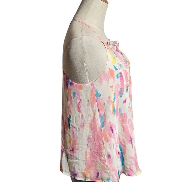 Rory Beca Forever 21 Colorful Painted Look Halter Neck Blouse Top - Picture 3 of 7